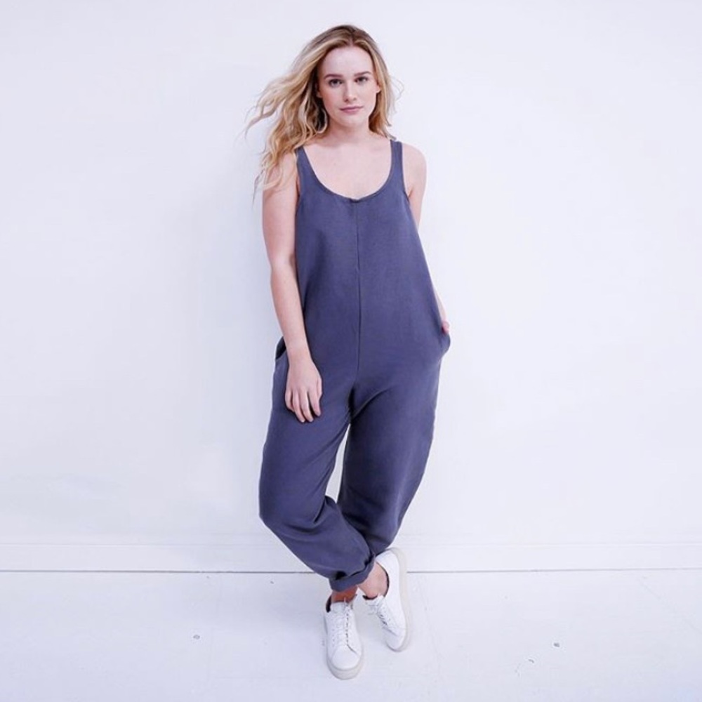 Stalf Studio Blue Sleeveless Jumpsuit Medium